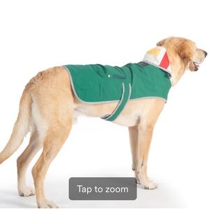 Pendleton Green Dog Rain Coat M EUC